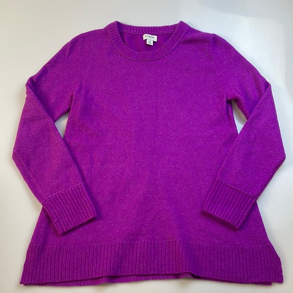 J.Crew Women Crewneck Sweater Violet                                     X23-08 - Picture 1 of 5